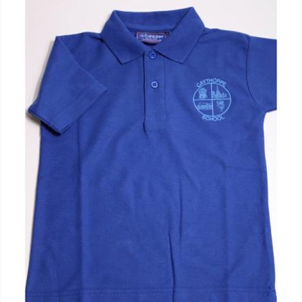 Caythorpe School Royal Blue Polo Shirt with Logo
