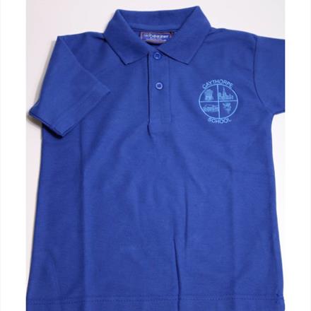 Caythorpe School Royal Blue Polo Shirt with Logo