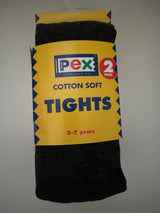 Kids Cotton Rich Tights Pack of 2 - All School Colours