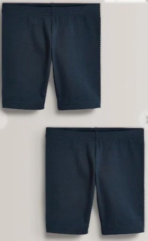 Navy Cotton Cycle Shorts