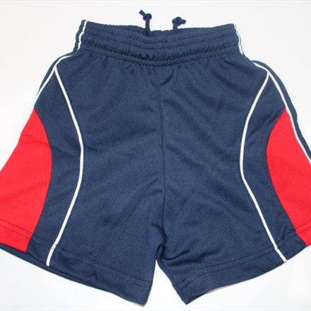 Navy & Scarlet Sports Shorts