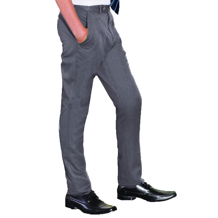 Grey Slimfit Senior Boys School Trousers
