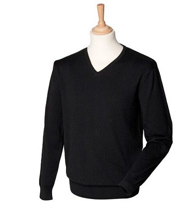 Black V Neck Pullover