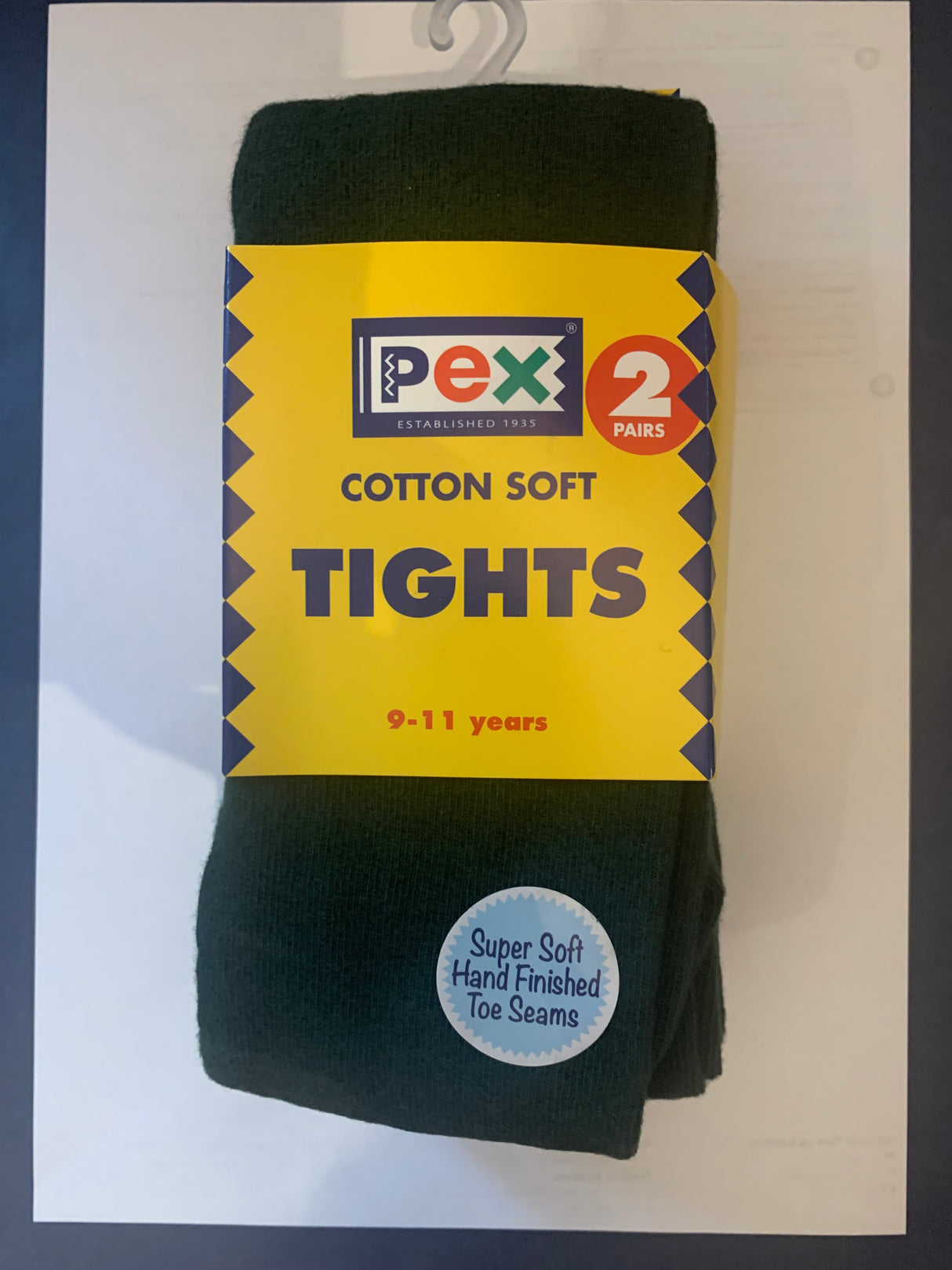 Kids Cotton Rich Tights Pack of 2 - All School Colours