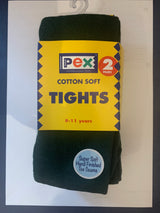 Kids Cotton Rich Tights Pack of 2 - All School Colours