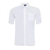 Boys White Short Sleeve Shirts (x2)