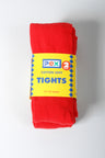 Cotton Rich Red or Grey Tights 2 Pair Pack