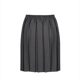 Junior Box Pleat Skirt - Grey (Made with Recycled Fabric)