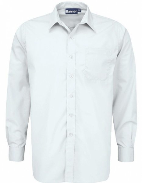 Classic Fit White Long Sleeve Shirt