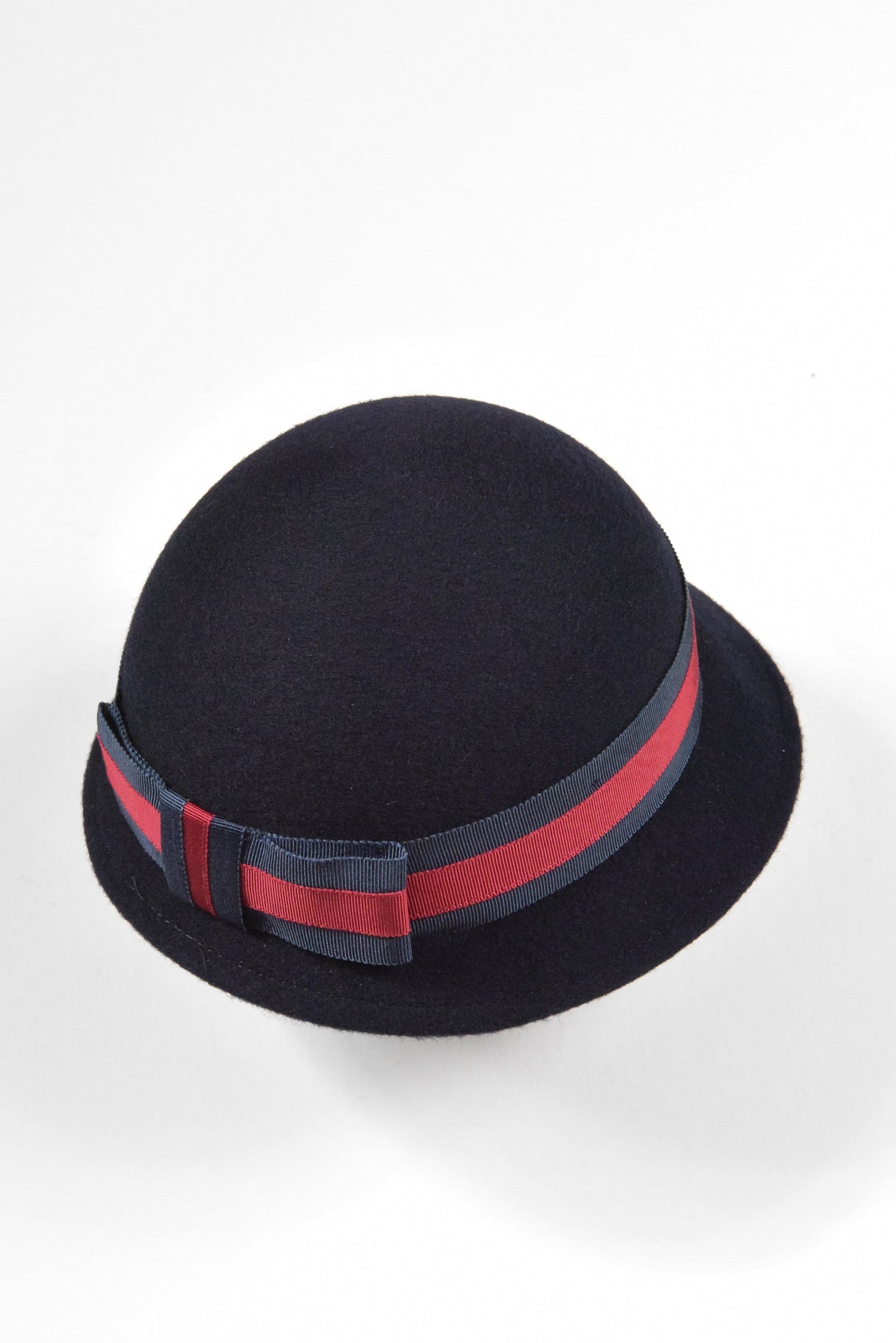 St John's Girls Navy Felt Hat with Ribbon