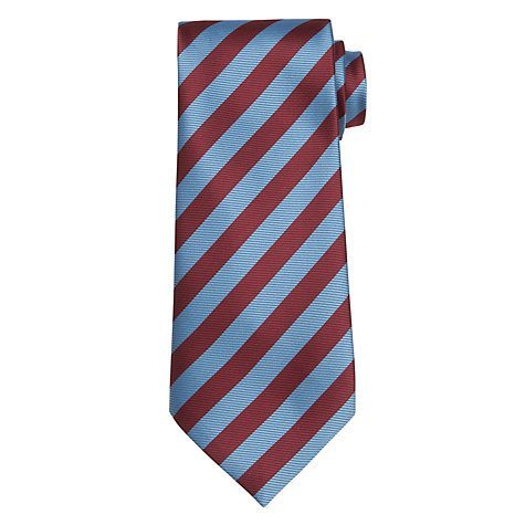 St John's Sky/Maroon Stripe Tie
