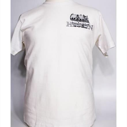 White P.E T Shirt With Logo